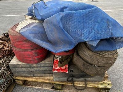 Pallet of Jack Leg Pads, Straps & Sheets - 2