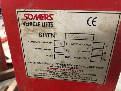 2012 Somers Series IV 4 Post Vehicle Lift System - 7