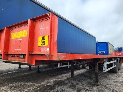 2001 Lawson David 45ft Triaxle Flat Trailer - 2