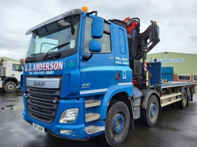 2017 DAF CF460 8x2 Rear Steer Crane Flat Rigid