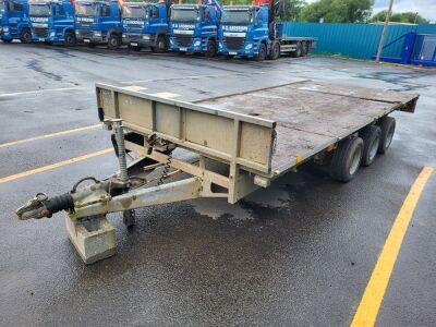 Ifor Williams 3500kg Triaxle Drawbar Plant Trailer