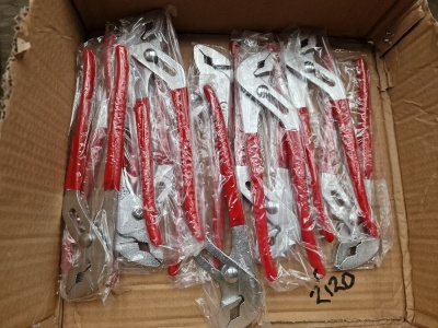12 Pairs of Pump Pliers