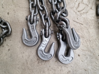 2x 4m Lashing Chains 10mm Thick - 2