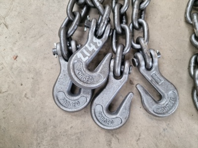 2x 4m Lashing Chains 10mm Thick - 2