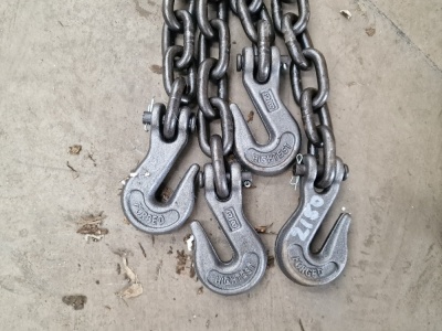 2x 4m Lashing Chains 10mm Thick - 2