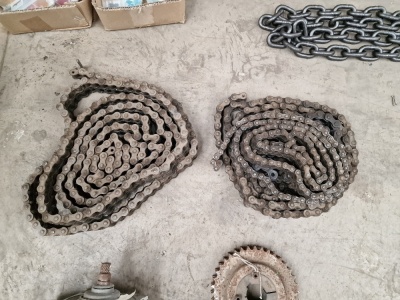 2 x Electric Motors, Chains, Cogs - 4