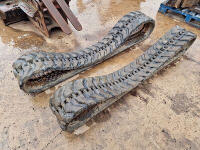 Pair of Used Mini Digger Rubber Tracks