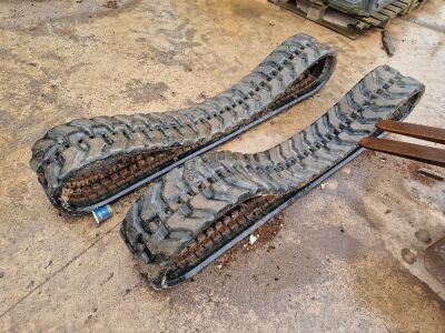 Pair of Used Mini Digger Rubber Tracks - 3