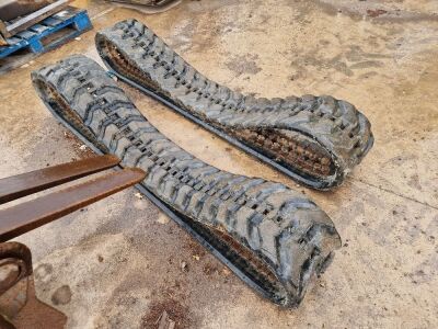 Pair of Used Mini Digger Rubber Tracks - 4