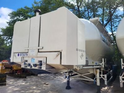 2019 Feldbinder Triaxle 2 Pot Powder 40³ Tanker Trailer