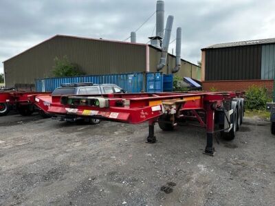 2015 Dennison Triaxle Sliding Skeletal Trailer - 3