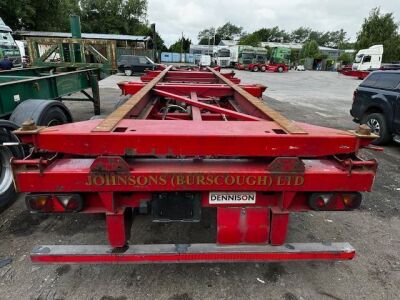 2015 Dennison Triaxle Sliding Skeletal Trailer - 9