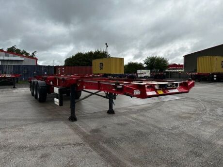 2020 Krone Triaxle Sliding Skeletal Trailer