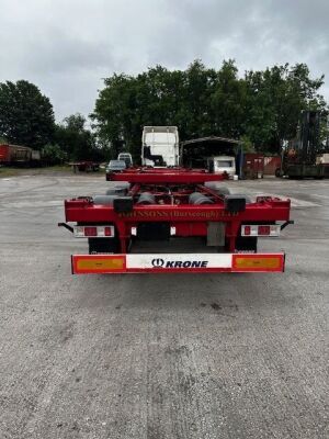 2020 Krone Triaxle Sliding Skeletal Trailer - 6