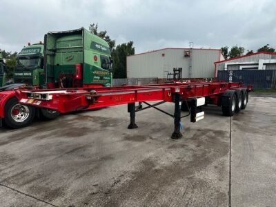 2020 Krone Triaxle Sliding Skeletal Trailer - 2