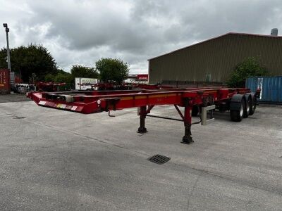 2014 Dennison Triaxle Sliding Skeletal Trailer