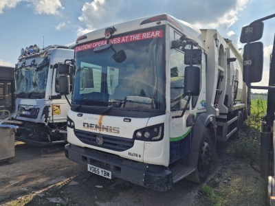 2015 Dennis Elite 6 6x2 Rear Steer Refuse Rigid