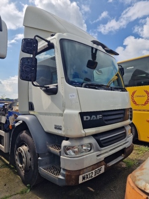 2012 DAF LF55 220 4x2 Cut Down Curtainside Rigid