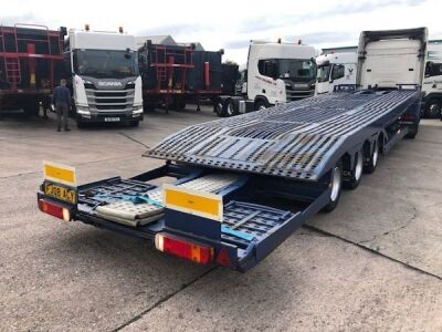 1998 Lohr Triaxle 2 Deck Car Transporter Trailer