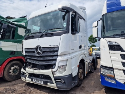 2017 Mercedes Actros 2545 6x2 Midlift Tractor Unit 