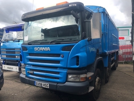 2008 Scania P340 Bulk Alloy Body 8x4 Tipper