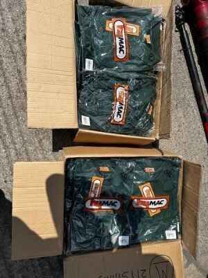 2x Boxes of Unused Green Polo Shirts