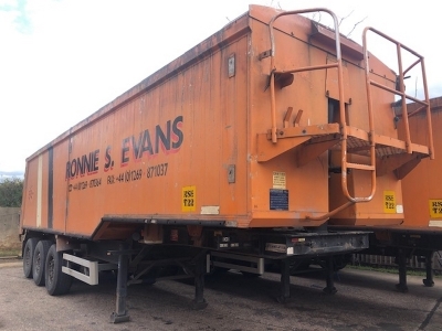 2001 Weightlifter 65yrd³ Alloy Body Tipping Trailer 