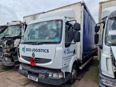 2014 Renault Midlum 180 4x2 Curtainside Rigid