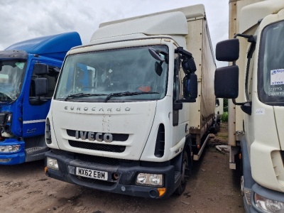 2012 Iveco Eurocargo 75E16 4x2 Curtainside Rigid