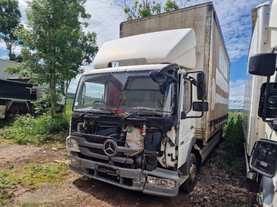 2013 Mercedes 818 4x2 Curtainside Rigid