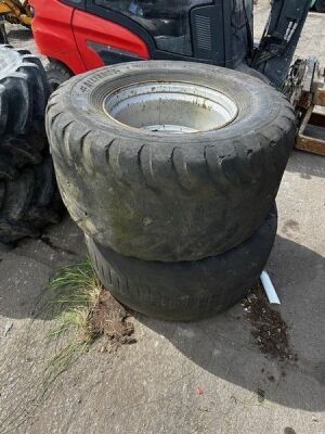 2x Wheels & Tyres 550/60-22.5