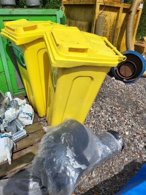 2x Rolls of Matting, 2x Plastic Spill Kit Bins & Quantity of Metal Pole Holders - 3