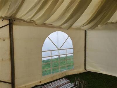 2 of 6m x 6m Metal Framed Marquee - 10