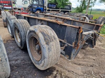 Triaxle Trailer Chassis Section, BPW Axles, Disc Brakes 