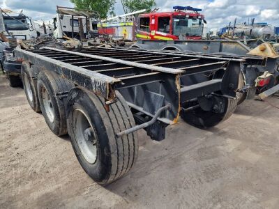 2018 Triaxle Trailer Chassis Section, BPW Axles, Drum Brakes 