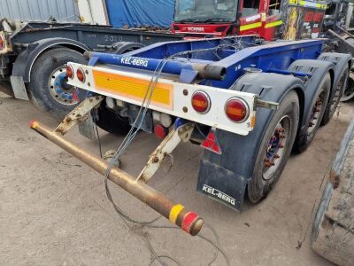 Triaxle Trailer Chassis Section, SAF Axles, Disc Brakes 