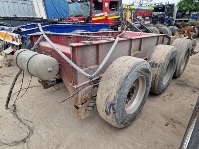 Triaxle Trailer Chassis Section, SAF Axles, Drum Brakes, 4 x Alloy Rims 