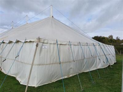 Complete 40ft x 80ft Traditional Pole Marquee, - 4