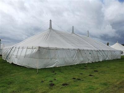 Complete 40ft x 80ft Traditional Pole Marquee, - 5