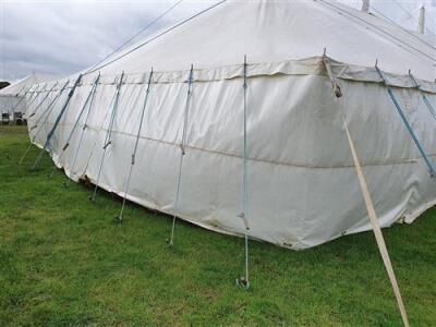 Complete 40ft x 80ft Traditional Pole Marquee, - 6