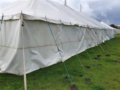 Complete 40ft x 80ft Traditional Pole Marquee, - 8