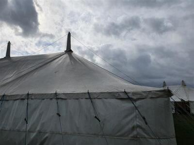 Complete 40ft x 80ft Traditional Pole Marquee, - 14