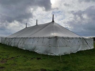 Complete 40ft x 80ft Traditional Pole Marquee, - 16