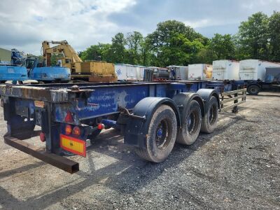 2005 Denison Triaxle Fixed Skeletal Trailer - 3