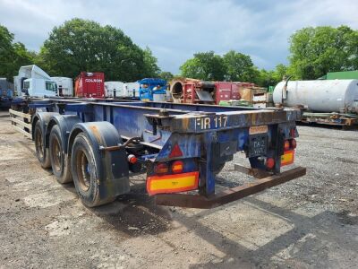 2005 Denison Triaxle Fixed Skeletal Trailer - 4