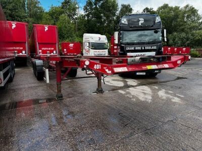 2013 Dennison Triaxle Sliding Skeletal Trailer