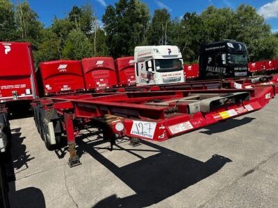 2013 Dennison Triaxle Sliding Skeletal Trailer