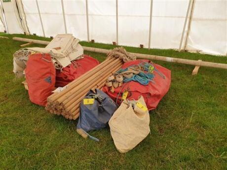 Complete 40ft x 40ft Traditional Pole Marquee Inc Side Walls 