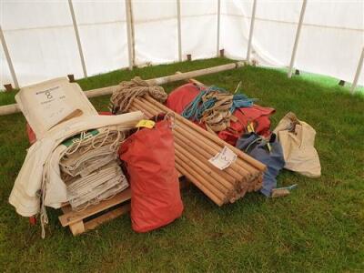 Complete 40ft x 40ft Traditional Pole Marquee Inc Side Walls  - 2