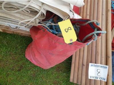 Complete 40ft x 40ft Traditional Pole Marquee Inc Side Walls  - 4